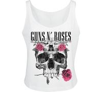 Guns N' Roses Flower Skull Top white L