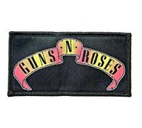 Guns N' Roses - Guns N Roses Scroll Logo Printed Patch Black 10x5.5cm