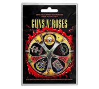 Guns N Roses Plectrum Pack Bullet Band Logo Official 5 Pack Guitar Picks One Size