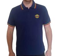 Guns N Roses Pistols Logo Polo Shirt in Navy | Size: 2XL Guns N' Roses Navy 2XL