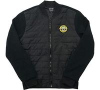 Guns N Roses Quilted Jacket Classic Band Logo Official Black Unisex M
