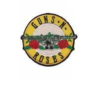 Guns N Roses Revolver Round Patch Badge Embroidered Iron on Applique Patch Accessory