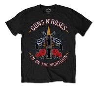 Guns N' Roses T Shirt Night Train Band Logo Official Mens Black L
