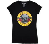 Guns N Roses - Guns N' Roses Ladies Tee: Classic Bullet Logo (Skinny Fit) - XX-Large - Black