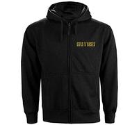 Guns N' Roses Unisex Adult Back Print Logo Full Zip Hoodie (M) (Black)