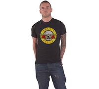Guns N Roses Unisex Classic Logo Short Sleeve T-Shirt, Black, Large