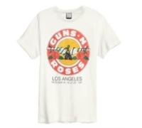 GUNS N ROSES - VINTAGE BULLET AMPLIFIED VINTAGE WHITE LARGE - T-shirt