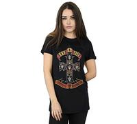 Guns N Roses Women's Appetite For Destruction Boyfriend Fit T-Shirt Large Black