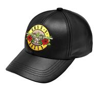 Guns N Roses Women's GnFnRs Faux Leather Baseball Cap in True Black Guns N' Roses True Black One Size