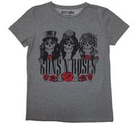 Guns N Roses Women's Hell Group T-Shirt in Grey | Size: Small Guns N' Roses Grey S