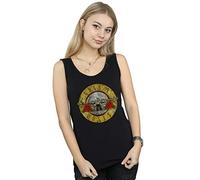 Guns N Roses Women's Vintage Bullet Logo Vest Black X-Large