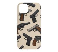 Guns Pistols Revolvers Print Pattern Collector Case for iPhone 14 Plus