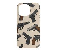 Guns Pistols Revolvers Print Pattern Collector Case for iPhone 14 Pro Max