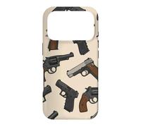 Guns Pistols Revolvers Print Pattern Collector Case for iPhone 17 Pro