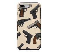Guns Pistols Revolvers Print Pattern Collector Case for iPhone 7 Plus/8 Plus
