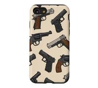 Guns Pistols Revolvers Print Pattern Collector Case for iPhone SE (2020) / 7/8