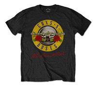Guns & Roses Men's Guns N' Roses Not in This Lifetime Tour with Back Print T-Shirt, Black, Large (Size:Large)