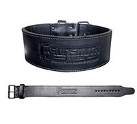 Gunsmith Fitness Apex Lifting Belt - Ultra Premium Handmade, All Black Olympic & Powerlifting (Power 10mm Single Prong, L)