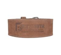 Gunsmith Fitness Weight Lifting Belt - Shibusa Genuine Leather Handmade Back Support Lifting Belts for Men & Women - Bodybuilding, Squats & Powerlifting Belt (Medium, Powerlifting Prong)