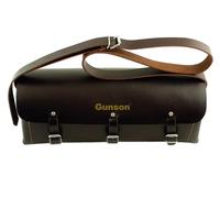 Gunson 77127 Classic Leather Tool Bag, Black,Brown,Silver