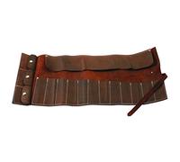 Gunson Leather Tool Roll Antique Finish 15 Pockets 77168