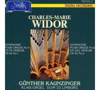 Gunther Kaunzinger - Widor - Symphonies Pour Orgue Nos. 5 & 6, Op.42 No 1 & 2 (UK Import)