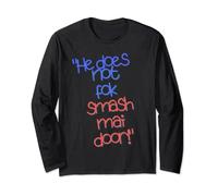 Gunther Steiner "he does not fok smash my door" Long Sleeve T-Shirt