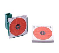 GunTuff 14 x 14cm Airgun Funnel Target Holder + 100 Bisley Dayglow Targets