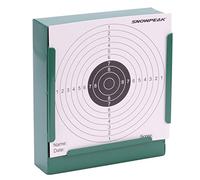 GunTuff 14cm Flat Target Holder + SnowPeak Bull Targets 1404 Airgun Rifle Target Practice Zero