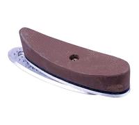 GunTuff Butt Pad Brown Curved Adjustable Rubber Recoil Pad Stock Shoulder Airgun Rifle Buttplate Shotgun - GTB35 Brown