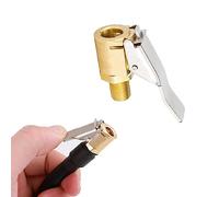 Gunwon 1Pcs Brass Tyre Valve Air Pump Clip,Air Chuck Tire Inflator Compressor Pump Connect Locking Tire Inflator Air Chuck Adapter,Car Universal Tyre Tire Inflator Valve Connector for Car Truck 8mm