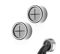 Gunwon 2pcs Tea Towel Holders, Premium Adhesive Towel Hooks,Round Tea Towel Hooks,Push in Suction Hand Towel Holder Set,Self Adhesive Towel Hanger,Towel Holders for Kitchen Bathroom and Home