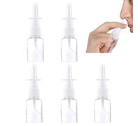 Gunwon 5 Pcs Nasal Spray Bottles - Clear Empty Rhinitis Care Sprayer, Continuous Fine Mist Sprayers for Home & Outdoor