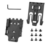 Gunyoo Quick Locking System Kit, with QLS19 and QLS22 Adapter Base Quick Release Buckle, for Quick Connect Work Holster and accessories (Black)