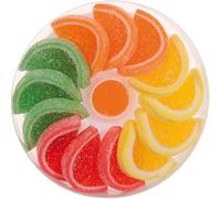 Assorted Fruit Flavoured Jelly Slices 200 Grams - Orange, Lemon, Apple & Cherry