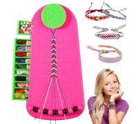 guobinZH Friendship Bracelet Making Kit for Girl DIY Bracelet Making Kit with 10 Pre-Cut Threads Arts and Crafts Gifts for Kids Ages 14 Travel Activity Set Birthday Gifts Christmas Children's Day