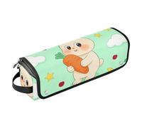 GuoChe 2 in 1 Hair Tools Organizer with Heat Resistant Pad Removable Hair Styling Accessories Organizer for Curling Iron Straightener Flat Hair Dryer, Cute Bunny & Carrot