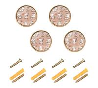 GuoChe 4 Pack Round Cabinet Knobs All Saints' Day Bengal Cats Terracotta_2 Modern Knobs for Dresser Drawers 1.26"