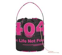 GuoChe 404 Error Life Not Found Yarn Storage Yarn Organizer Bag Portable Storage Bags for Crochet Holder Storage Organizer