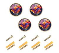 GuoChe 4PCS Knobs for Cabinets and Drawers Dusky Pademelon Brussels Sprouts Shaker Style on The Backgroud of WhiteSmoke Closet Knobs for Kitchen 1.26"