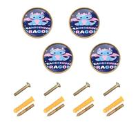 GuoChe 4PCS Knobs for Cabinets and Drawers Space Galaxy Transgender Dragon Pride Flag Cute Trans Love Modern Knobs for Wardrobe 1.26"