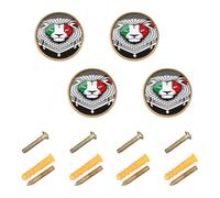 GuoChe 4PCS Knobs for Dresser Palestinian Lion Free Palestine Free Gaza Palestine Flag Modern Knobs for Cupboards 1.26 Inch (32mm)