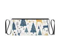 GuoChe Adorable Snowmen Pattern Short Waist Apron 12 inches Waterproof