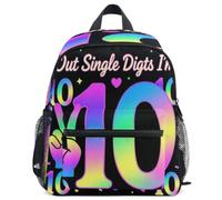 GuoChe Backpack for Toddler Girls Boys Kids School Bag S, Birthday Tie Dye Single Digits I'm 10th Digits, S, Daypack