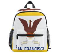 GuoChe Backpack for Toddler Girls Boys Kids School Bag S, City Flag San Francisco California, S, Daypack