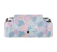 GuoChe bag stroller organizer Valentine's Day Hawaiian Palm Tree Pink large storage caddy With Non-Slip Shoulder Strap & Stroller gancho para carriola