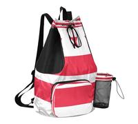 GuoChe Beach Drawstring Bags Camp Bag With Water Bottle Pocket Cinch Back Sack Waterproof, Washington D.c. Flag, One Size, Childrens-school-backpacks