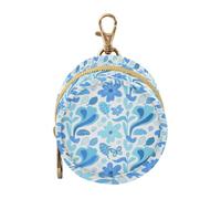 GuoChe Blue Butterfly Baby Boy Pacifier Case Portable Wristlet Wallet, Small Item Storage pouching