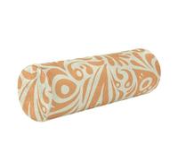 GuoChe Bolster Pillow Covers Valentine's Day Yellow Oriental Floral Neck Roll Pillow Decorative 5.5" x 17" Soft Round Pillow Small Round Cushion Lumbar Support Pillow