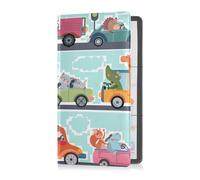 GuoChe Car Registration and Insurance Card Holder Animal Pattern Funny City Vehicle Insurance and Registration Holders Wallet Case for ID Card Driving Licence Key Contact Information